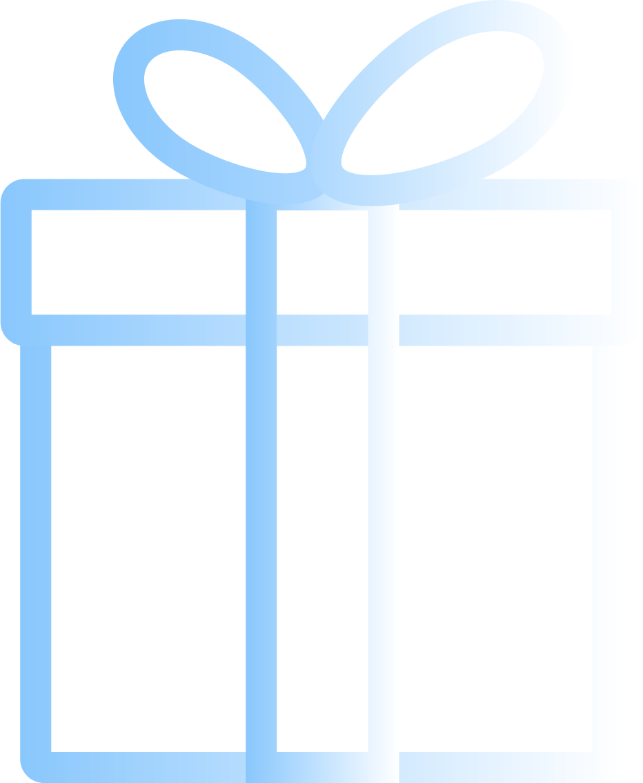 illustration of a wrapped present