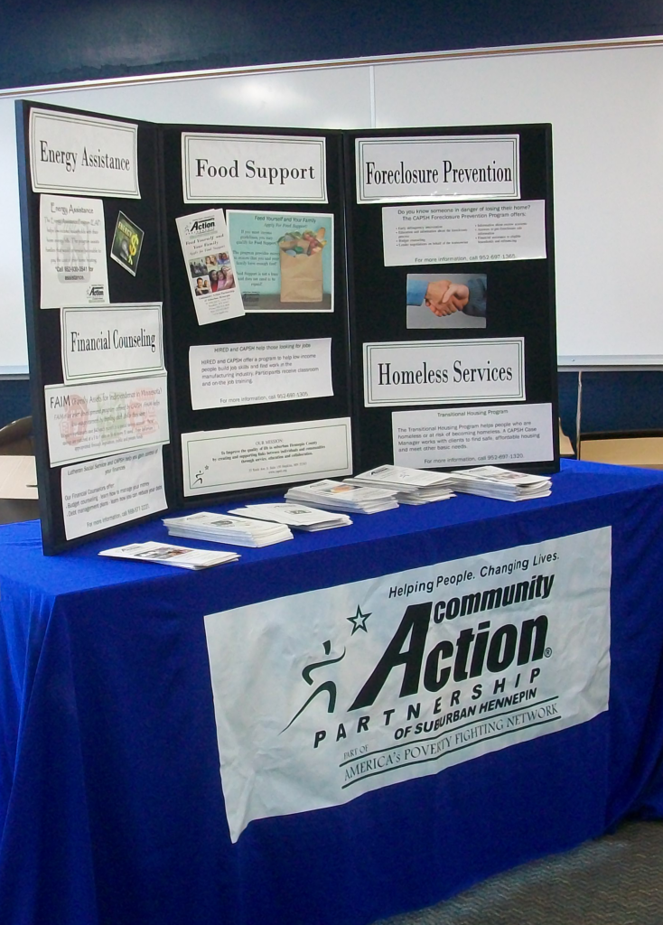 CAPSH's table at 2009 Energy Conservation Fair outreach event