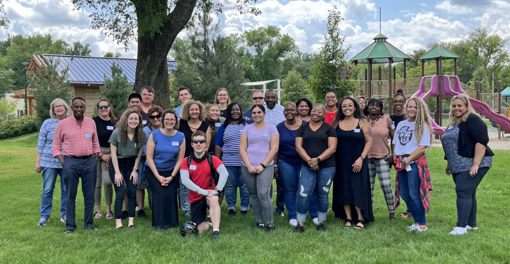 2022 group photo at staff picnic