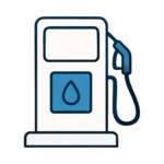 Simple illustration of a gasoline pump