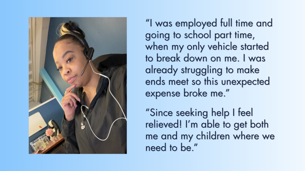 Rochelle, 2025 Vehicle Repair Client